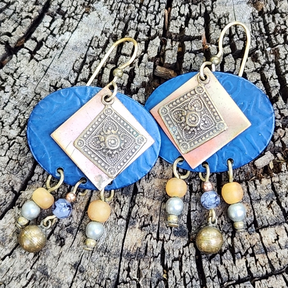 Boho Dangle Earrings - Picture 1 of 3